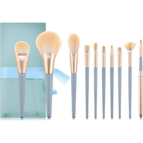 2020 NewProfessional Makeup Brush Crystal Brush Set Acrylic Handle Foundation Blush Brush Powder Mixed Eye Shadow Tool Kit
