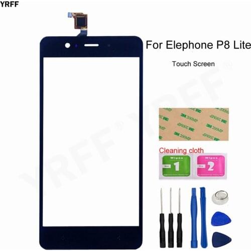 Front Outer Glass Touch Sensor Panel For Elephone P8 Lite Touch Screen Digitizer Touch Screen Assembly Lens Free Shipping