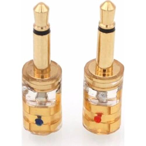 Pair MMCX 0.78mm Female to 2.5mm Male Converter Adapter for HE1000 HE560 HE400i Oppo PM-1 PM-2 NightHawk Headphone