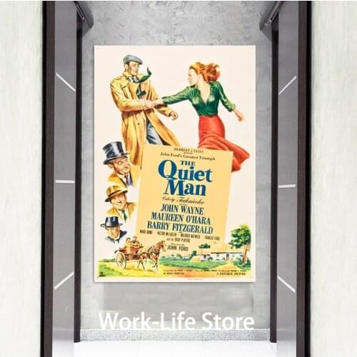 Posters and Prints The Quiet Man Movie Poster Wall Art Picture Canvas Painting for Room Home Decor