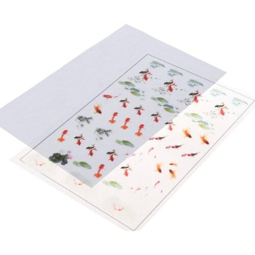3D Goldfish Lotus Clear Film Resin Fillings Water-Like Painting Jewelry Making F3MF