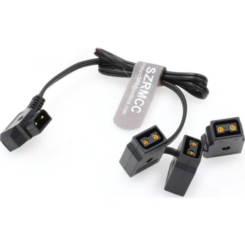 D-Tap Male to 3 D-Tap Female Multi Hub Splitter PowerTap Cable for Anton Bauer V-Mount Gold Mount Batteries