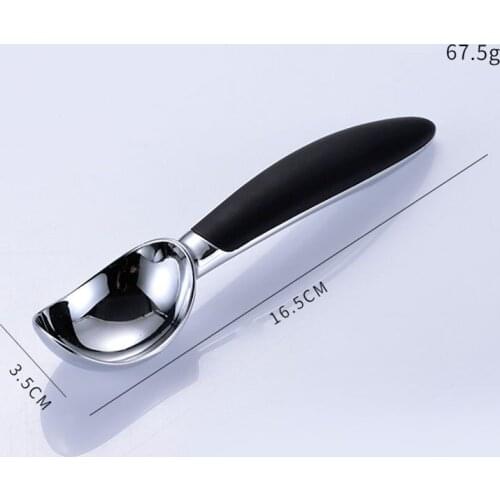 Zinc Alloy Icecream Scoop Anti-slip Ergonomic Handle Durable Spoon for Dessert HY99