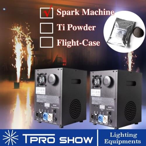 Wedding Cold Fireworks Machine Remote Sparklers Stage Spark Fountain Sparkular Dmx512 Control Flight Case Ti Powder Optional