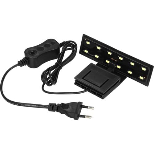 5W Ultra-thin Aquarium LED Light Ultra Bright Clip-on Lighting Lamp 12 LEDs for Aquarium Fish Tank