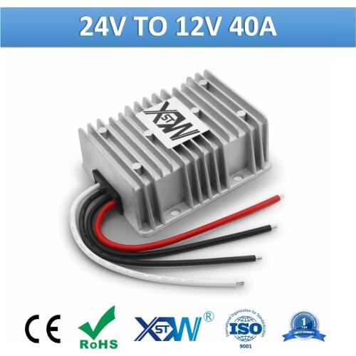 XWST 24v to 12v DC-DC Converter Step Up Down Aluminum Waterproof IP67 Buck Converter 40A 480W DC Power Supply For Car Device