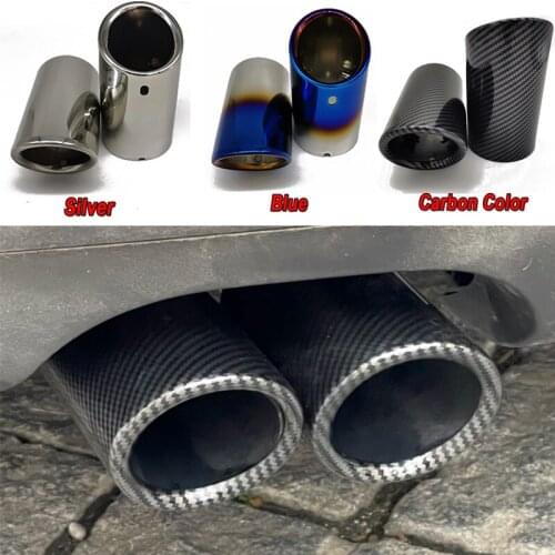1set For Volkswagen Tiguan 2020 2019 2018 2017 2016 11-15 VW Passat B7 CC Car Exhaust Tip Muffler Pipe Cover Auto Accessories