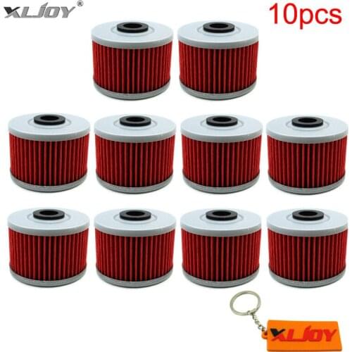 10x Oil Filter For Honda XR650L XR250R XR400R CBR250R CBR300R CB300F CBX250 CRF250L TRX700XX GB400F NX250 NX650 ATC250ES SLR650