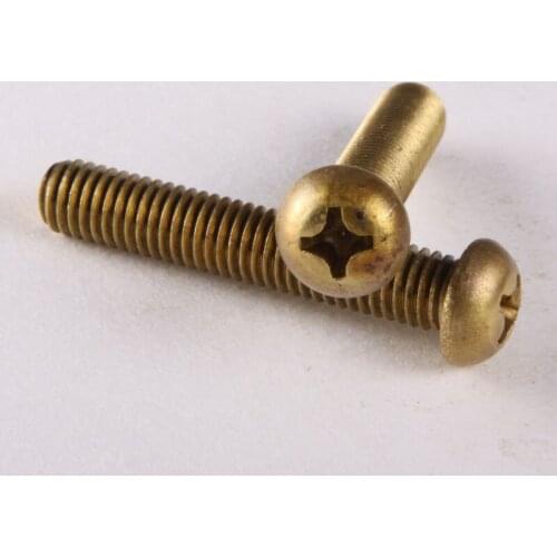 15PCS Copper Phillips Head Screw / Round Machine Screw / Dollar Machine / Screw M4 * 12 GB818