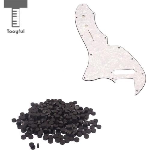 4 Ply White Pearl Guitar Pickguard+300pcs Fingerboard Fretboard Dots Inly for Tele TL Electric Guitar