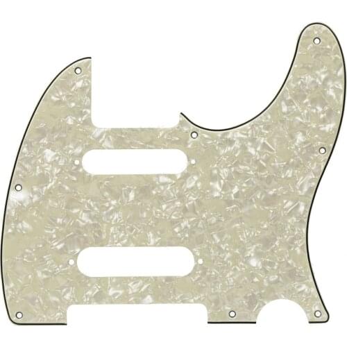Free shipping!4Ply 8 screw Holes Pearl Nashville TELE Style elec. Guitar Pickguard Scratch Plate DIY replacement (3 Pearl color)