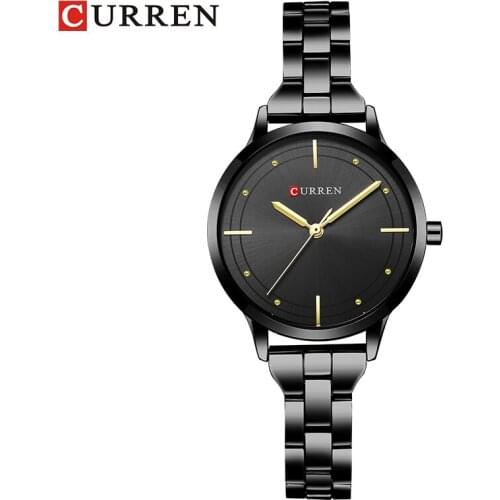 CURREN Fashion Womens Wrist Watches with Gold Watchband Top Luxury Brand Ladies Jewelry Bracelet Clock Female Relogio Feminino