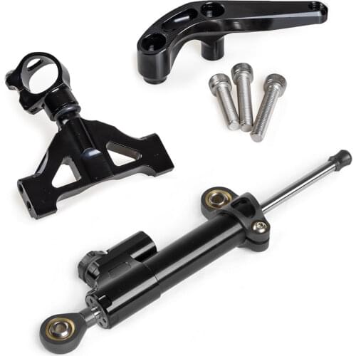 Motorcycle CNC Steering Damper With Mounting Bracket Kit For Kawasaki Ninja ZX-14 ZX14 ZX 14 ZZR1400 ZZR 1400 2006-2019 18 17 16