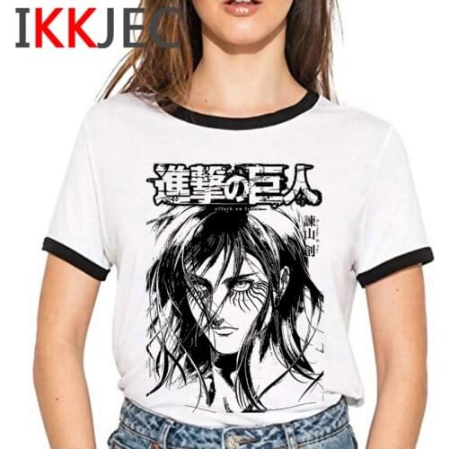 Attack on Titan Shingeki No Kyojin t shirt women streetwear grunge aesthetic couple clothes print t-shirt tshirt ulzzang tumblr