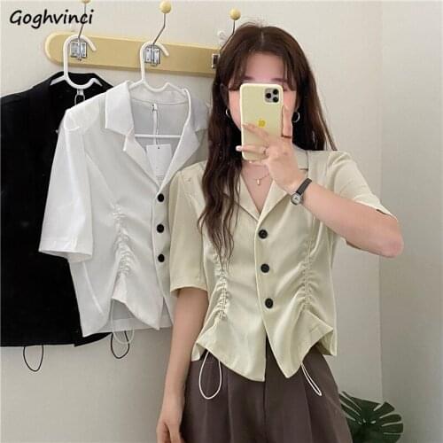 Goghvinci Women's Blazers With Short Sleeves
