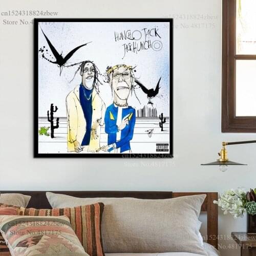 Huncho Jack Poster Rapper Singer Music Album Huncho Jack Jack Huncho Canvas Painting Wall Art Posters and Prints Home Decor