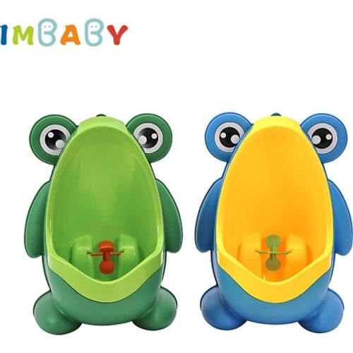 IMBABY Kids Frog Potty Toilet Urinal Pee Children Baby Boy Bathroom Urinal Trainer Toilet Pee Children Stand Vertical Urinal