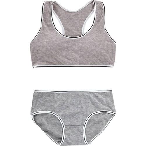 Training Bras Set Girls Teenage Underwear Set Cotton Underwears for Teens Children Bras Girl Underwear 8-16Y teen bra