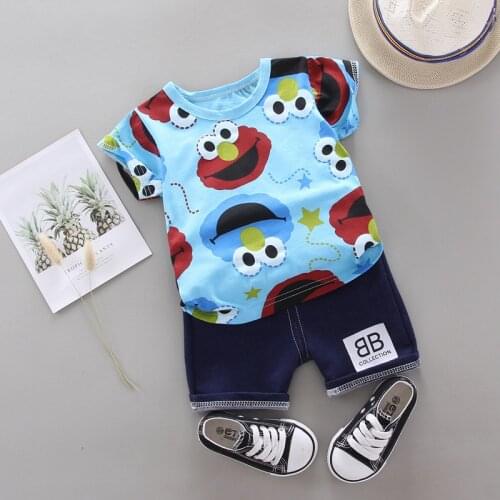 Baby girls boys clothes Sets 0-24M summer girls newborn Clothes Infant cotton Tops +Pants 2pcs Outfits kids clothes Set
