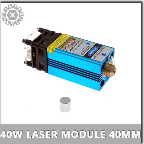 40W Laser Head PWM/TTL CNC 3018 PLUS 3040 PLUS Engraving Machine Blue Light Laser Module for Cutting and Engraving Metal 40mm