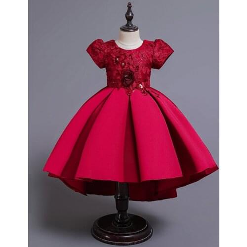 Summer Teenage Flower Girl 5 Years Old Girls Baby Kids Clothes Lace Childrens Dress For Children Dresses