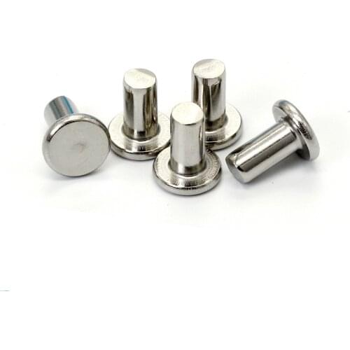 M3x(25/30/35/40/45/50mm Length) Stainless steel rivets flat head solid percussion rivet GB109 High Quality