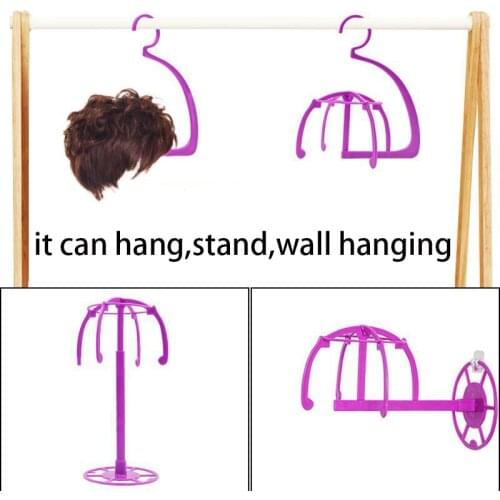 2020 Multifunctional Ajustable Wig Stands Plastic Hat Display Wig Head Holders Portable Folding Wig Stable Tools