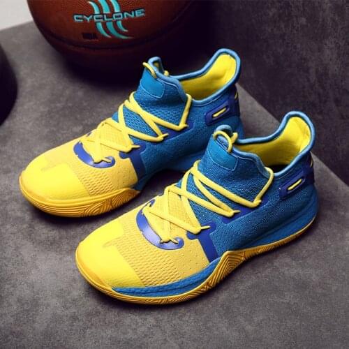 New Men Breathable Basketball Shoes Mans Shockproof High Top Sneakers Cushioning Sport Shoes Outdoor Training Ankle Boots