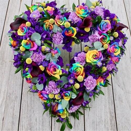 Flower Rose DIY Embroidery Cross Stitch 11CT Kits Needlework Craft Set Cotton Thread Printed Canvas Home Dropshipping