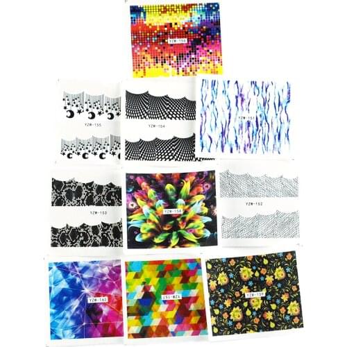 Nails Art Manicure Stickers Transfer Stickers Decoration Small Fresh Beach Style Transfer Decals Slider Nail Sticker Summer