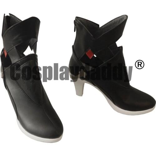 Honkai Impact 3rd Valkyrja Fu Hua Fu ka Night Squire Rustic Noir Ver. Game Cosplay Shoes Boots S008