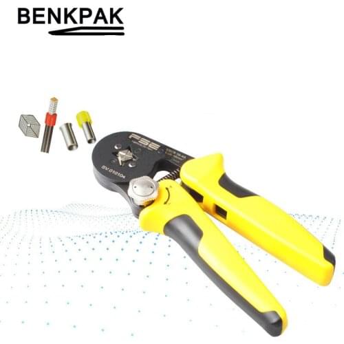 VSC9 16-4A crimping pliers square 0.08-16mm2 23-5AWG for tube type needle type terminal manual adjustment high precision tools