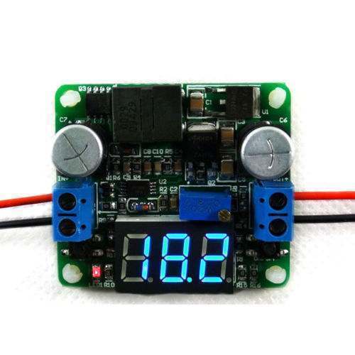 25W Boost Buck Converter DC 5-25V to 0.5-25V 5v 12v Adjustable Step Up/Down Power Supply Module/Voltage Regulator/led Voltmeter