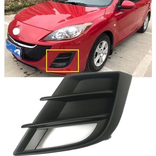 Lofty Richy For Mazda 3 BK 2010-2015 Front Bumper Fog Light Hood Frame Grille Cover Lid Fog Lamp Trim Grating Decorative Shell