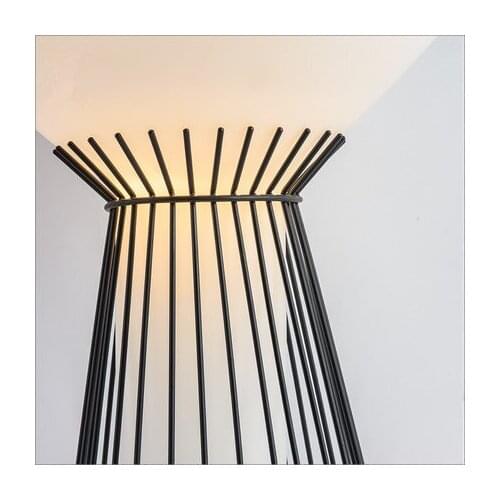 Nordic modern minimalist table lamps for living room white glass ball table light iron tripod milky round ball desk lamp Reading