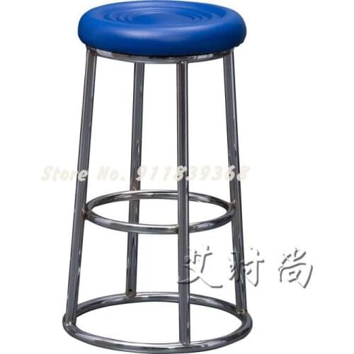 Modern minimalist iron art American Nordic household high-footed bar stool bar stool mall counter mobile phone shop bar stool