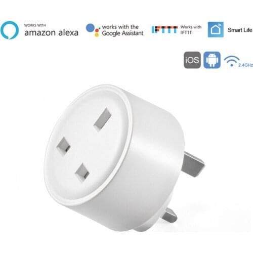 Uk Wifi Smart Plug 15A Smart Socket With Timer Power Monitor SmartLife APP Voice Control Works For Google Home Alexa Tuya New