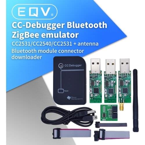 CC2531 Zigbee Emulator CC-Debugger USB Programmer CC2540 CC2531 Sniffer with antenna Bluetooth Module Connector Downloader Cable