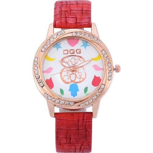 Reloj mujer 2019New Luxury Brand Bear Watch Women Fashion Casual Crystal Watches Dress Wristwatches Leather Ladies Clock relogio