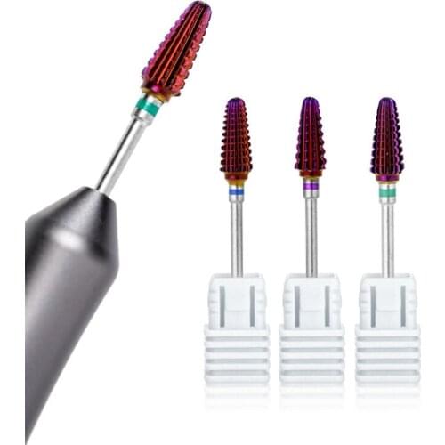 1 Piece Nail Drill Bits Carbide Cuticle Remover Bits for Nail Grooming For Manicure Pedicure Stable Rotating Tool