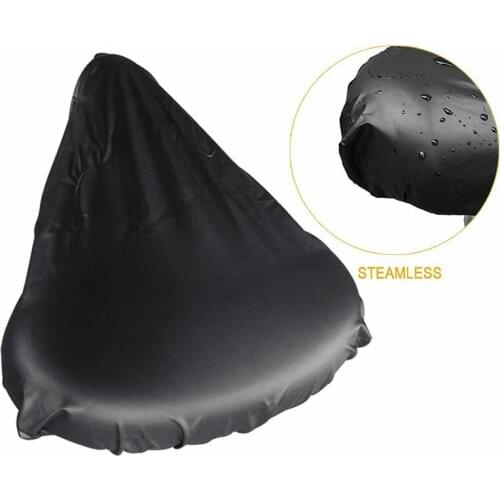 1Pc Bicycle Seat Rain Cover Outdoor Waterproof Elastic Dust and Rain Resistant UV Protector Bike Saddle Cover Bike Accessories