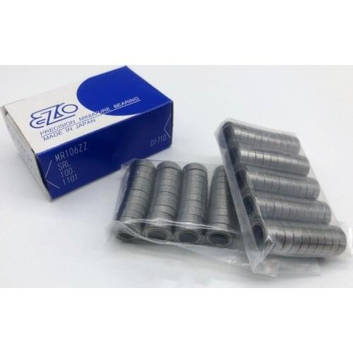 10pcs/50pcs Japan EZO high speed bearing MR106ZZ 6*10*3mm L-1060ZZ 676ZZ precision miniature bearings 6x10x3