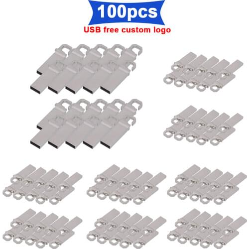 100pcs/lot Hot Sale Super Mini USB 2.0 Flash Drive Tiny Pendrive U Disk metal Memory Stick Usb 4gb 16gb 32gb 64gb free logo