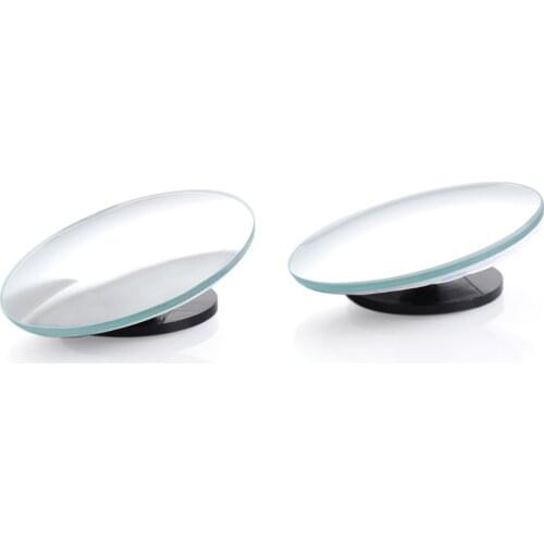 2 pcs Newest 360 Degree frameless ultrathin Wide Angle Round Convex Blind Spot mirror for parking Rear view mirror high quality