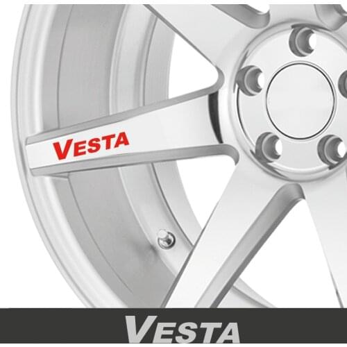 4pcs For LADA VESTA XRAY GRANTA LARGUS NIVA Car Wheels Rims Racing Decal Sticker Decoration Car Styling Accessories