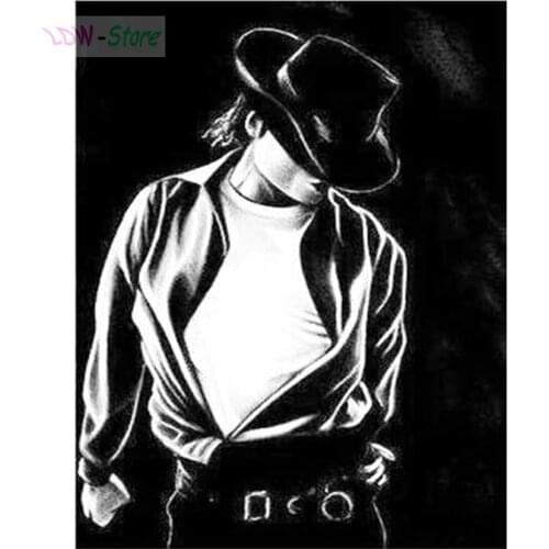 Michael Jackson 5D DIY Diamond Painting Diamond Mosaic Picture Of Rhinestones Diamond Embroidery Cross Stitch Home Decor NEW190