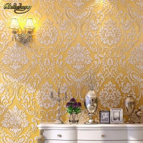 Beibehang European non-woven wallpaper 3d sofa TV background hotel hotel living room bedroom relief three-dimensional wall paper