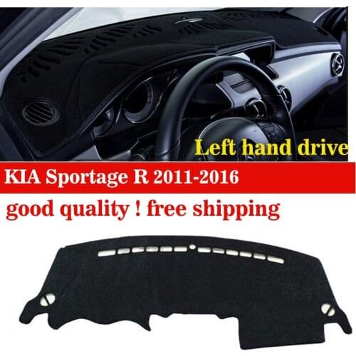 Free shipping car accessories Car Stickers Car Dashboard avoid light pad For Kia Sportage R 2011-2015 Auto dashboard cover