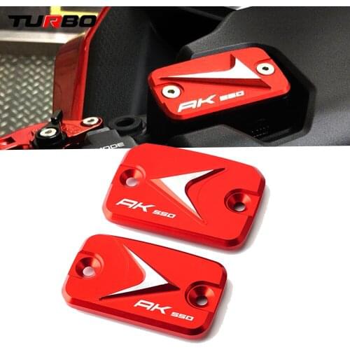 For KYMCO AK550 AK 550 2017 2018 2019 Flash Deals Motorcycle CNC accessories Aluminum Front Brake Fluid Reservoir Cap Cover