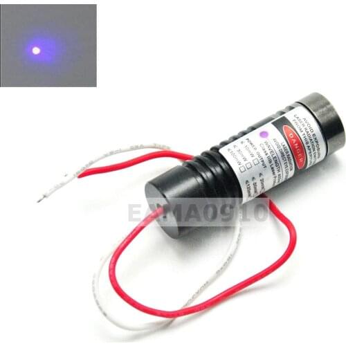 Focusable 405nm 100mW 3-5V 14.5*45 Violet/Blue DOT Laser Diode Module w/Drive in